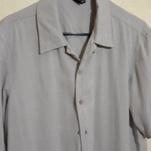 100% silk Saks fifth Avenue Button Up